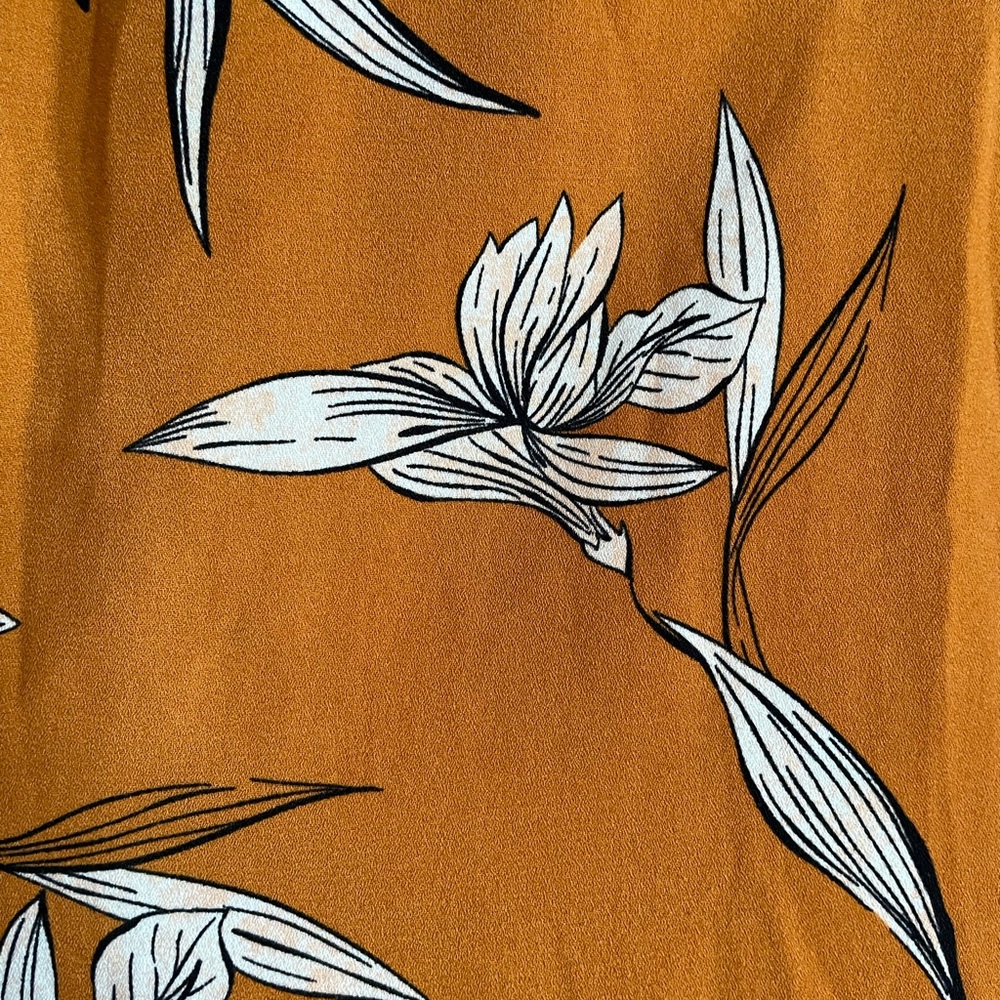 Yellow floral dress with pockets